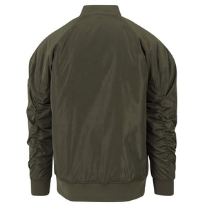 Chaqueta de bombardero cortavientos con cremallera informal de estilo básico para hombre, chaqueta de manga larga transpirable de oveja de talla grande, precio barato de invierno - Product Image 6