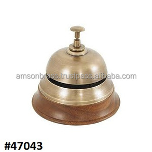 Antique Copper Metal Front Desk Bell - Product Image 3