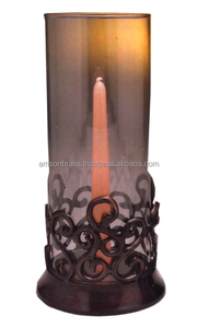 Meilleure qualité bougeoir en métal haute vente cuivre plaqué belle lampe de bougeoir - Product Image 2