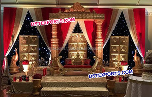 Aladdin Lamps for Muslim Wedding Stage Decor Popular Muslim Wedding Stage Decor <b>Set</b> Latest Trend Wedding Stage <b>Decorations</b> - Product Image 6
