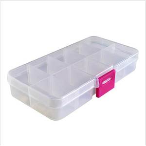 10 Slot Plastic <strong>Storage</strong> Box - Product Image 3