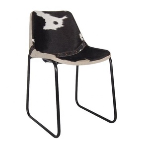 Chaise de Style industriel, blanche et noire, livraison gratuite - Product Image 1