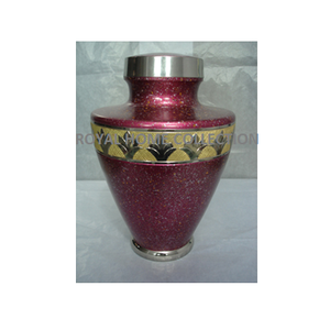 Meilleur Vente En Laiton Feu Rouge Couleur Crémation Urne Humain Adulte de Cendres Funéraires Monument De Souvenir Crémation Urne Pour Humains de Cendres Funéraires - Product Image 1