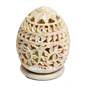 แท่นวางเทียนทีไลท์ทรงรีทำด้วยมือสำหรับตกแต่งเทศกาล - Product Image 1