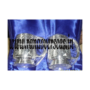 Set de tasses de bière classiques, fait à la main, avec plaqué argent, pour la maison, les hôtels et les restaurants, fêtes, livraison gratuite - Product Image 2