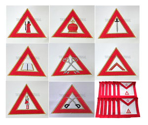 ROYAL ARCH Oficial Delantales Masonic Regalia Bordado Artesanía con punto de cruz y costura - Product Image 2