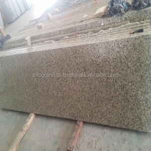 Dalle de granit jaune cristal au design moderne, surface polie et aiguisée pour sol de villa et bloc de salle de bain et forme de carrelage - Product Image 1