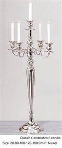 Tall Silver <b>Candelabra</b> for Wedding Home and Hotel Decoration - Product Image 4