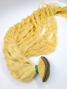 Cabello Rizado Rubio 100% Humano Remy Indonésico - Product Image 5