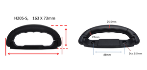 กระเป๋าพลาสติกสีดำแบบวินเทจสำหรับเปลี่ยนกระเป๋าเดินทาง H205S - Product Image 5