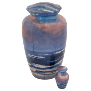 Beach Aluminum Cheap Cremation <b>Urns</b> <b>for</b> Human <b>Ashes</b>, Memorial Funeral <b>Urns</b> - Product Image 6