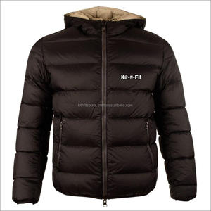 Doudoune d'hiver à manches longues pour femme, doudoune à plumes, noir/bleu, OEM, ODM, pour dame - Product Image 4