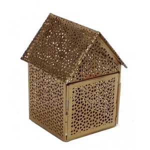 ตกแต่งบ้านโบราณใหม่ FILIGREE รอบทองโคมไฟพายุเฮอริเคน - Product Image 1