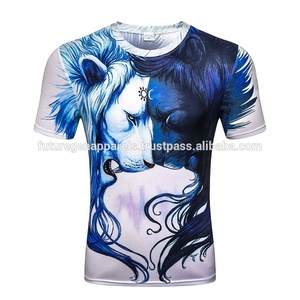 Casual 3D Printed Breathable Eco-Friendly Men's T-Shirt Custom Brand Jersey Front Single Jersey <b>Knitted</b> OEM Service Digital - Product Image 6