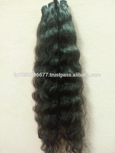 100% Indian Remy Ocean Wave Extensiones de cabello humano de trama única hechas a mano con cuidado para tejer - Product Image 6
