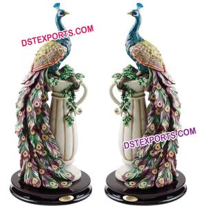 Statues de paon d'entrée de mariage rajasthani Statues de passerelle de mariage Conception étonnante Piliers de paon d'entrée - Product Image 6
