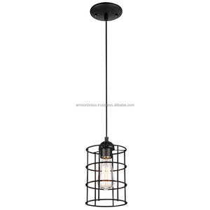 Jaula colgante balcón decoración techo colgante luz Metal Lámpara colgante Con hermosa sombra con metal - Product Image 5