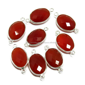 Onyx lunette ensemble connecteur rouge fait à la main en laiton commande personnalisée fabrication de bijoux résultats composants pour un usage quotidien en vrac - Product Image 2