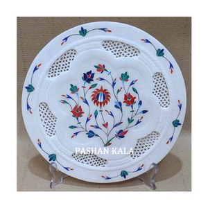 Plaque d'incrustation décorative en marbre blanc pour la maison - Product Image 1