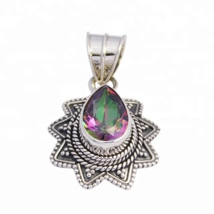 Venta al por mayor colgantes místicos de Plata de Ley 925 unisex joyería de aniversario personalizada con chapado en oro rodio exportadores directos - Product Image 1