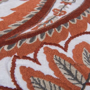 Paisley embroidered pillow case, latest design <b>Indian</b> <b>cushion</b> cover, Home decor <b>Cushion</b> Pillow cover - Product Image 6