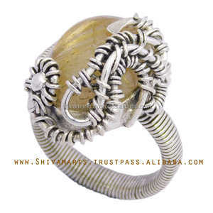 แหวนเพชรสีทองแบบคลาสสิกแหวน925ชั่วนิรันดร์แหวนอินเดียสำหรับงานแต่งงานเครื่องประดับเงินสเตอริง - Product Image 2