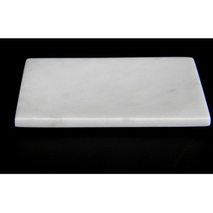 Jabonera de forma rectangular y ovalada tan plana y plato de barra Acabado suave Tamaño personalizado Mármol blanco Diseño minimalista 303/ - Product Image 1
