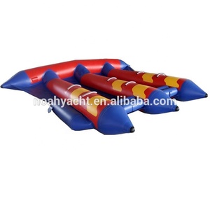 Bateau banane gonflable à grande vitesse en PVC pour <span class=keywords><strong>6</strong></span> personnes, bateau banane gonflable, bateau flottant remorquable pour les jeux aquatiques d'été - Product Image 4