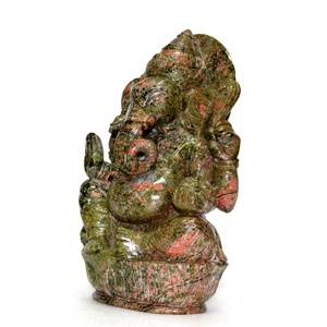 Venta al por mayor Unakite espiritual tallado a mano Ganesha escultura estatuilla estatua piedra preciosa natural hecha a mano ¡Compre al mejor precio! - Product Image 3