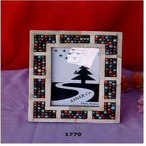 Marco de fotos de cuentas de madera para Decoración de mesa, decoración de pared, oficina y decoración del hogar - Product Image 2