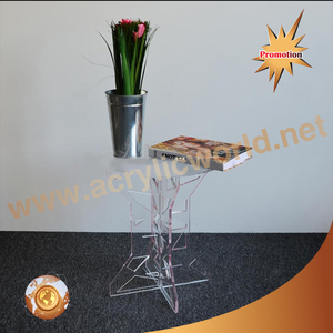 กว่างโจวอะคริลิคสีขาวร้านอาหารตารางโรงงานอะคริลิโต๊ะเก้าอี้ - Product Image 3