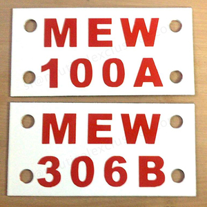 Placa de números esmaltados, fabricante de placas con nombre, señales de líneas de transmisión de señales de peligro - Product Image 2