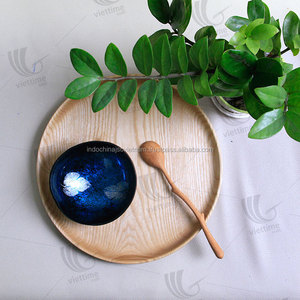 ชุดที่ไม่ซ้ำกันของกะลามะพร้าวอินทรีย์ชามและปั่นถาดไม้ไผ่ - Product Image 6