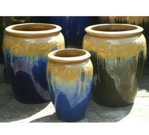 Tri-สีเคลือบ Urns - Product Image 1