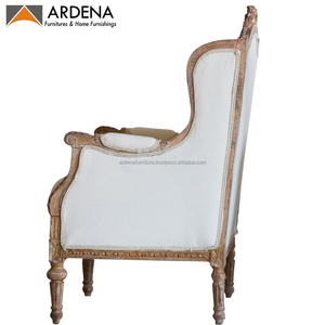 Silla de ocio de madera de caoba clásica Vintage, diseño antiguo sólido para el hogar, Hotel, sala de estar o uso en apartamentos - Product Image 4