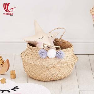 2022 Hot Trend Convenient Seagrass Hanging <b>Basket</b> for Belly Storage Wholesale Product - Product Image 1