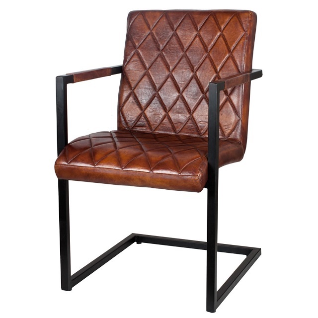 Top Quality Industrial Leather & Iron Chair