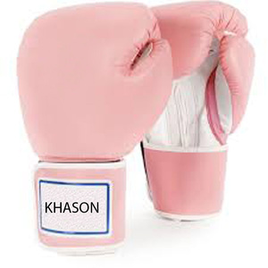 10OZ 12OZ GANTS DE BOXE EN CUIR PU GANTS D'ENTRAINEMENT DE BOX GAGNANT LOGO PERSONNALISÉ ET DESIGN ROSE BLEU BLANC - Product Image 5