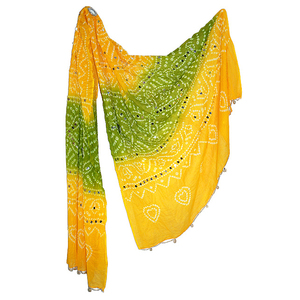 Venta al por mayor de rajasthani de algodón dupatta robaron/jaipuri lehriya dupatta - Product Image 2