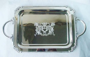 <b>Silver</b> Serving <b>Tray</b> Made of Brass for WEDDING/PARTY /RESTURANT - Product Image 3