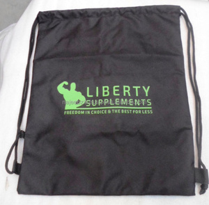 Mochila deportiva con logotipo personalizado de fábrica, bolsa con cordón de poliéster 210D, dibujo de cadena, promocional - Product Image 4