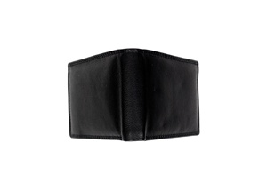 กระเป๋าสตางค์วัสดุหนังแท้ 100% สำหรับผู้ชาย ดีไซน์ทันสมัย ซิปกันขโมย ช่องใส่บัตรหลายใบ สีดำ อุปกรณ์เสริมยอดนิยมสำหรับใช้ในชีวิตประจำวัน - Product Image 2