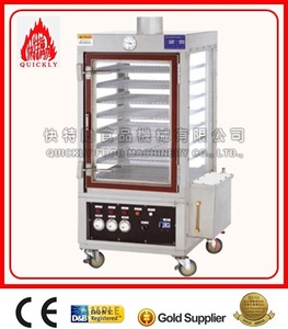 เครื่องนึ่งอาหารแก๊สสแตนเลสเชิงพาณิชย์ 8 ถาด พร้อมฟังก์ชั่นอุ่นอาหารและอบขนม ได้รับการรับรองมาตรฐาน CE - Product Image 2