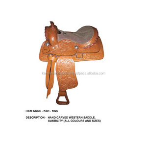 Western Horse Saddles Sillín occidental de cuero Premium - Product Image 2