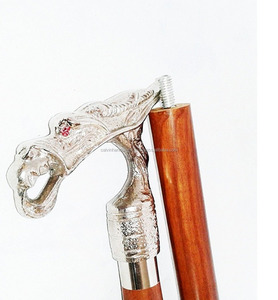 Bastón de Paseo Plegable de Latón y Madera de Estilo Antiguo Náutico de 36 Pulgadas, Bastón de Paseo Antiguo CHWKS35083 - Product Image 1