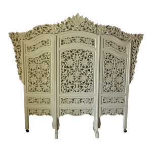 Meubles d'Indonésie - Meubles sculptés de séparation d'espace à 3 volets - Product Image 1