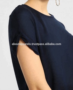 Camiseta de béisbol raglán de longitud 3/4 OEM para mujer, algodón transpirable de talla grande, estilo informal con decoración estampada, venta al por mayor - Product Image 4