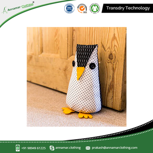 Animal Design Sand Filling 100%Organic Cotton Material Custom Sand Bag Doorstopper - Product Image 5
