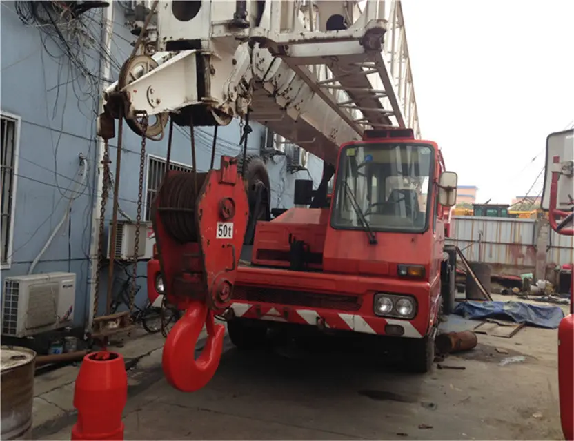 Guindaste usado Tadano TG500E 50ton guindaste do caminhão guindaste em boa condição de trabalho/50 TG500 ton Guindaste do caminhão guindaste para venda