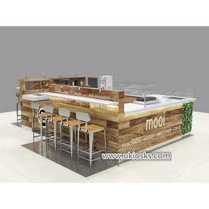 Quiosco de Exhibición de Panqueques Más Popular con Barra de Jugos Frescos, Diseño de Quiosco de Smoothies en Venta - Product Image 2